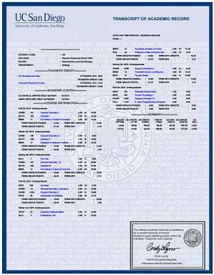 ucsd order transcripts